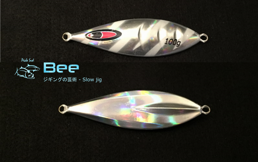 BEE - Slow jigging lure 100 grams - Silver - Click Image to Close