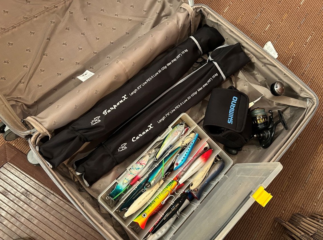 Canne à pêche de voyage 4 sections TARPON X dans une valise – PêcheSud
