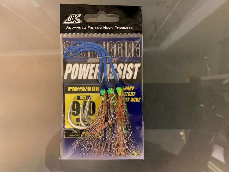 (image for) Speed jig assist hooks with UV Tinsel - PAI 9/0 OR