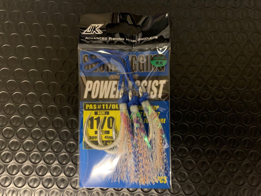 (image for) Speed jig assist hooks with Glow Tinsel - PAS 11/0 L