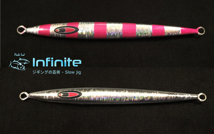 (image for) INFINITE - Slow jigging Lure 200 grams - Pink Stripes