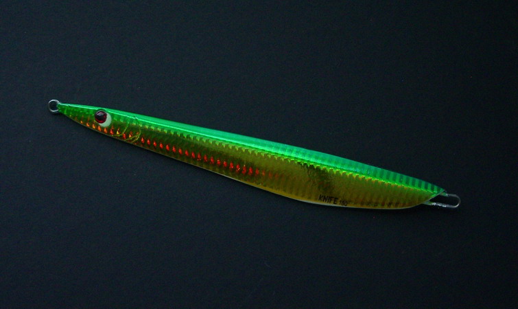 (image for) Knife Jig lure 180gr Green Gold