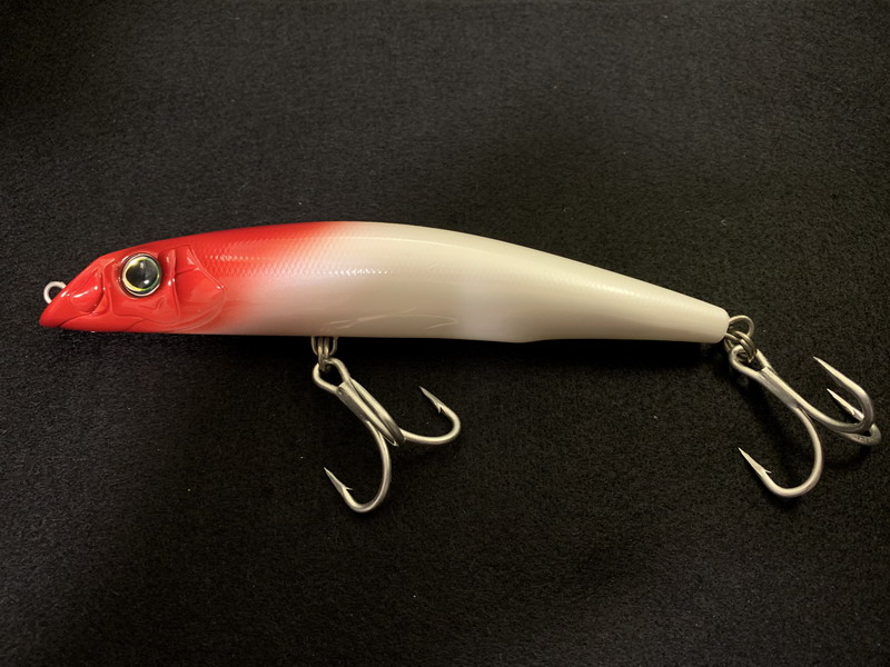 (image for) Yo-zuri MAG DARTER - Pearl red head - 5"