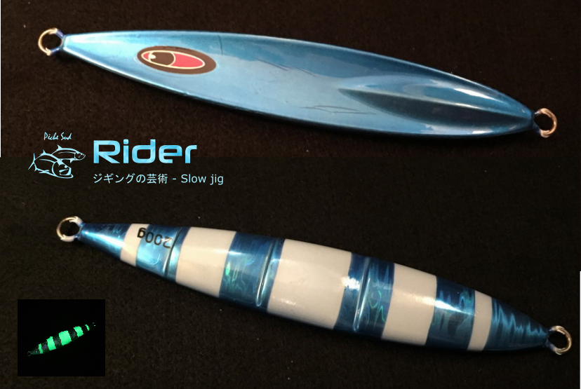 (image for) RIDER - Slow pitch jigging Lure 200 grams - Blue Glow