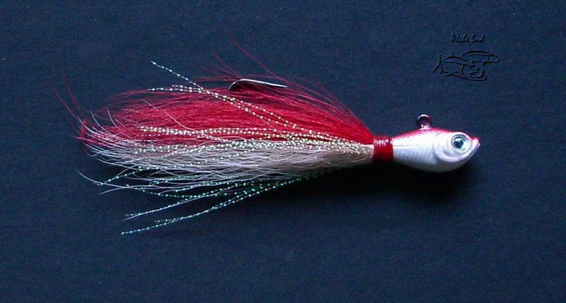 (image pour) SPRO Jig bucktail 1oz Rouge/Blanc