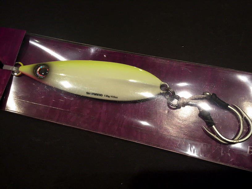 (image for) Butterfly Flat-Fall jig - 130gr - Chartreuse