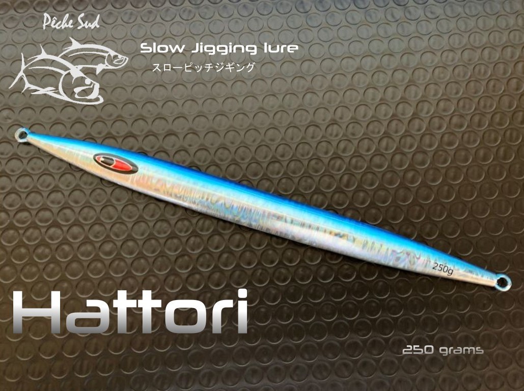 (image for) HATTORI - Slow pitch jigging lure 250 grams - Blue Silver