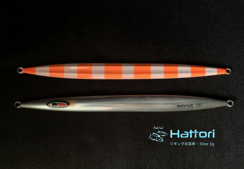 (image pour) HATTORI - Leurre slow jigging 180 gr - Argent/Orange