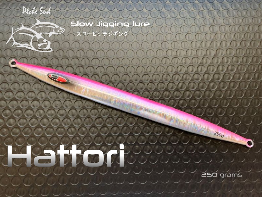 (image for) HATTORI - Slow pitch jigging lure 250 grams - Pink Silver