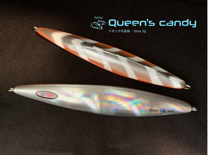 (image for) QUEEN'S CANDY - Slow jigging lure 340 grams - Silver/Orange