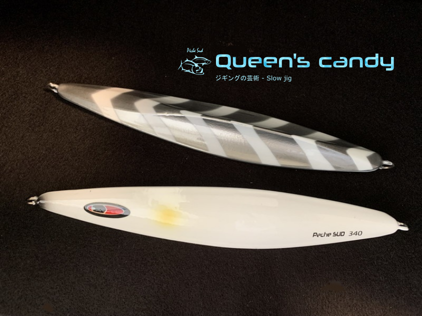 (image for) QUEEN'S CANDY - Slow jigging lure 340 grams - White Glow