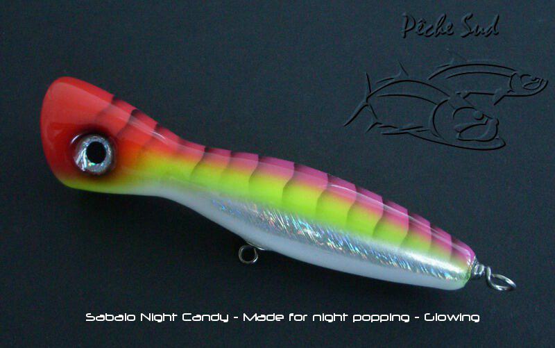 (image pour) Leurre de surface - Popper Sabalo Night Candy