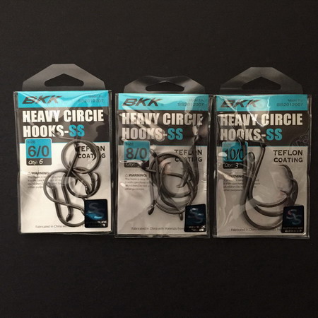 BKK heavy circle hooks SS #10/0 [SS2012007_10/0 (CHINA)] - $7.99 CAD :  PECHE SUD, Saltwater fishing tackles, jigging lures, reels, rods