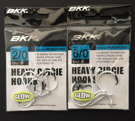 BKK heavy circle hooks GLOW #4/0 [WG2012007_4/0 (CHINA)] - $7.75 CAD :  PECHE SUD, Saltwater fishing tackles, jigging lures, reels, rods