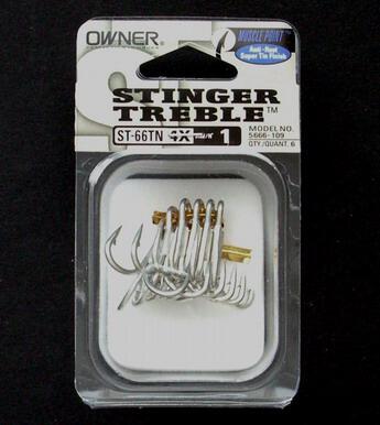 Owner Stinger 4X Treble Hooks