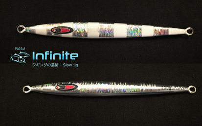 (image for) INFINITE - Slow jigging lure 200 grams - White Stripes