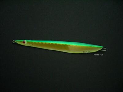 (image for) Metal JIG - River2sea Knife Jig 230 Green Gold Flash