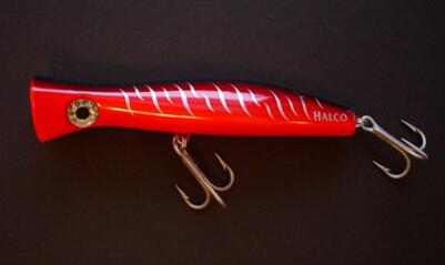 Halco Roosta popper 195 Red Tiger Halco Roosta popper 195 Red Tiger  [R195REDT (INDONESIA)] : PECHE SUD, Saltwater fishing tackles, jigging lures,  reels, rods