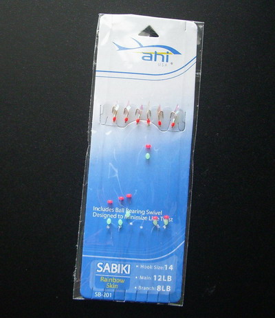 AHI Sabiki Rainbow skin #14 sb-201 [sb-201(CHINA)] - $5.99 CAD : PECHE SUD,  Saltwater fishing tackles, jigging lures, reels, rods