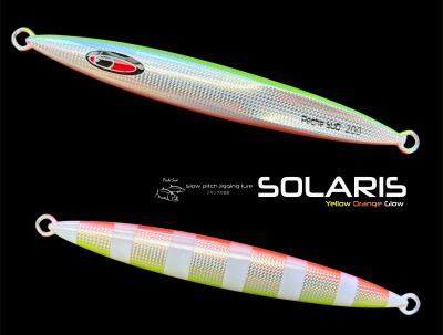 (image for) SOLARIS - Slow pitch jigging lure 200 gr - Yellow/Orange (YEO)